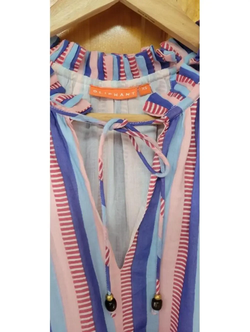 Oliphant Ruffled Short Tiered Dress size XS - Picture 8 of 9